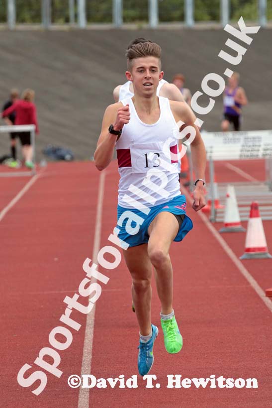 1500 metres at the Annual Inter-Counties Schools, Cleveland v Cumbria v Durham v Northumberland at Claireville Stadium, Middlesbrough